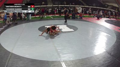 115 lbs 2nd Place Match - Matthew McNulty, Idaho vs Lexander Ramirez, Idaho