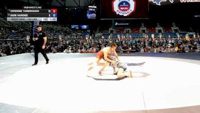 120 lbs Champ. Rd Of 16 - Vivienne Yarbrough, Texas vs Jade Hardee, Illinois