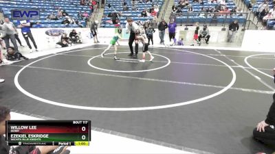 49 lbs Cons. Round 2 - Ezekiel Eskridge, Wichita Blue Knights vs Willow Lee, Derby