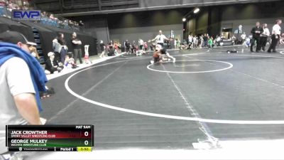 80 lbs Round 4 - Jack Crowther, Smoky Valley Wrestling Club vs George Mulkey, Wichita Wrestling Club