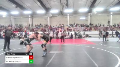184 lbs Semifinal - Isaiah Honyumptewa, No Team vs Wade Henderson, Sargent Farmers