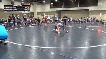 70 lbs Round 1 (6 Team) - Cohen Edwards, Moyer Elite vs Brayden Brooks, Alabama Elite Red