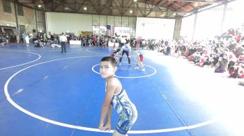 55 lbs Rr Rnd 3 - Locklyn Evans, Hilldale Youth Wrestling Club vs Trinity Jaramillo, Hilldale Youth Wrestling Club