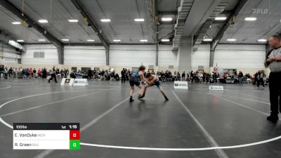 100 lbs Rr Rnd 1 - Ethan VanDyke, Michigan Premier WC vs Robert Green, Silverback Wrestling Club