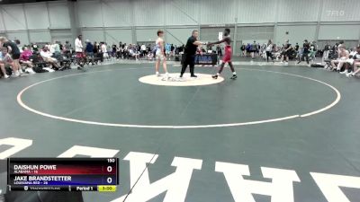 150 lbs Round 3 (8 Team) - Daishun Powe, Alabama vs Jake Brandstetter, Louisiana Red