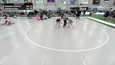 JR GIRLS HARDLUCK - 133.6-140.2 Champ. Round 1 - Sarah Novak, Grand Forks Gladiators Wrestling Club vs Eden Dean, Michigan