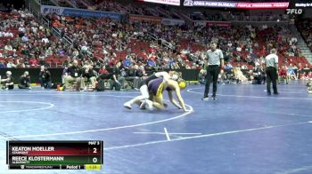 1A-150 lbs Semifinal - Keaton Moeller, Starmont vs Reece Klostermann, Alburnett