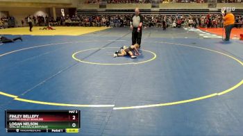 45 lbs Cons. Round 2 - Logan Nelson, STMA (St. Michael/Albertville) vs Finley Bellefy, Fosston-Bagley Brawlers