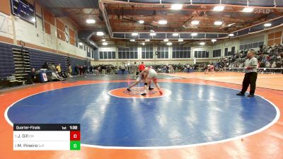 215 lbs Quarterfinal - John Gill, Catholic Memorial vs Marc Pineiro, Saint John's Prep