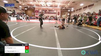 45 lbs Quarterfinal - Desmond Proctor, Henryetta Knights Wrestling Club vs Geronimo Tecumseh II, Mojo Grappling Academy