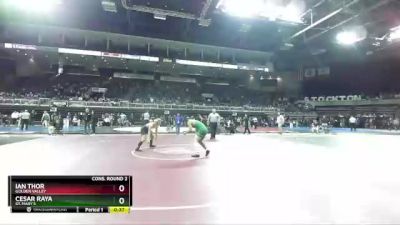 138 lbs Cons. Round 2 - Cesar Raya, St. Mary`s vs Ian Thor, Golden Valley