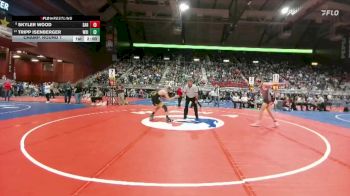 2A-144 lbs Champ. Round 1 - Skyler Wood, Saratoga vs Tripp Isenberger, Wright