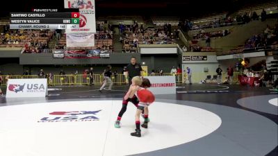 Intermediate Boys - 63 lbs Champ. Round 2 - Westyn Valice, USA Gold Wrestling Club vs Santino Castillo