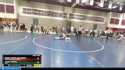 150 lbs Cons. Round 1 - Adam Hoyal, Lehi vs Jean-Louis Gilchrist, American Fork Cavemen