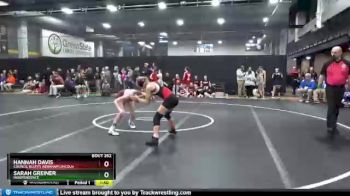 105 lbs Champ. Round 2 - Sarah Greiner, Independence vs Hannah Davis, Council Bluffs Abraham Lincoln