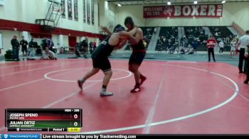 285 lbs Cons. Round 2 - Julian Ortiz, Linfield University vs Joseph Speno, Pacific (OR)