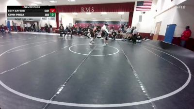 165 lbs Cons. Round 2 - Kevin Preza, Jackson Hole vs Seth Sayers, Cody