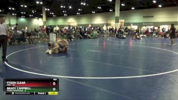 160 lbs Round 2 (6 Team) - Brady Campbell, Storm Wrestling vs Tyson Clear, CWC