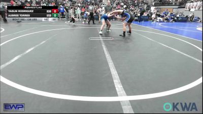 126 lbs 5th Place - YASLIN RODRIGUEZ, Hennessey Takedown Club vs Aubree Torres, Kingfisher YellowJackets