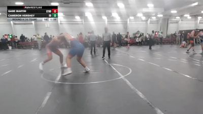 190 lbs Round 6 (10 Team) - Gabe Martin, CHWHALE Blue vs Cameron Hershey, Rocket Rams