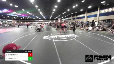 190 lbs Round Of 16 - Zander Winslett, Parker Invictus WC vs Daniel Perez, Camarillo WC