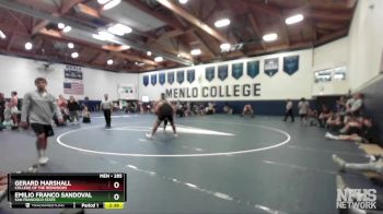 285 lbs Champ. Round 1 - Gerard Marshall, College Of The Redwoods vs Emilio Franco Sandoval, San Francisco State