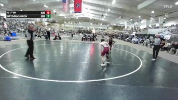 106 lbs Semis & 1st Wb (8 Team) - Q Dyer, Bradley Central High School vs Bryson Church, Dobyns Bennett High School