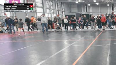 92 lbs Cons. Sub-quarters - Brock Hvass, Lewiston Wrestling Club vs Kody Austin, Prometheus Wrestling Club
