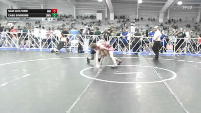 120 lbs Round Of 32 - Sam Wolford, LAW Blue - HSB vs Case Simmons, CKWA - HSB