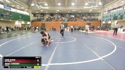 126 lbs Quarterfinal - Rene Cordero, Poway vs Jake Kang, Del Norte