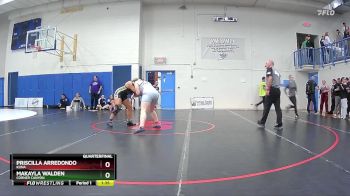 185 lbs Quarterfinal - Priscilla Arredondo, Kuna vs Makayla Walden, Corner Canyon