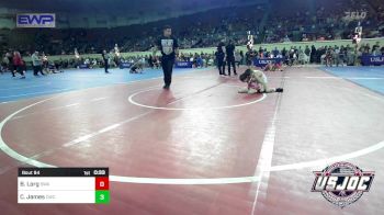 58 lbs Semifinal - Braxton Lorg, Shelton Wrestling Academy vs Case James, Cowboy Wrestling Club