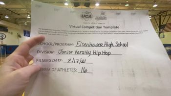 Eisenhower High School [Junior Varsity - Hip Hop] 2021 UDA Spirit of the Midwest Virtual Challenge