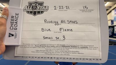 Prodigy All-Stars - Blue Flame [L3 Senior - Small - A] 2021 NCA All-Star Virtual National Championship