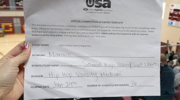 Centennial High School [Hip Hop Varsity - Medium] 2022 USA Virtual Dance Regional I