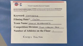 Dancin Bluebonnets - Kinsey Dalton [Tiny Solo - Contemporary/Lyrical] 2021 NDA All-Star National Championship