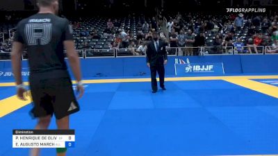 PEDRO HENRIQUE DE OLIVEIRA E SIL vs ENRIQUE AUGUSTO MARCH 2021 World IBJJF Jiu-Jitsu No-Gi Championship