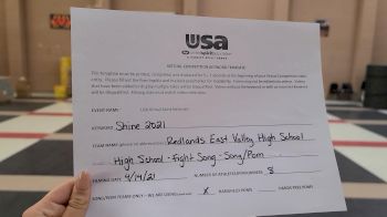 Redlands East Valley High School [High School - Fight Song - Song/Pom] 2021 USA Spirit & Dance Virtual National Championships