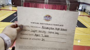 Assumption High School [Virtual Super Varsity - Game Day Semi Finals] 2021 UCA National High School Cheerleading Championship