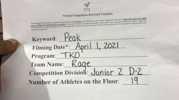 TKO - TKO - Rage [L2 Junior - D2 - Small] 2021 The Regional Summit Virtual Championships