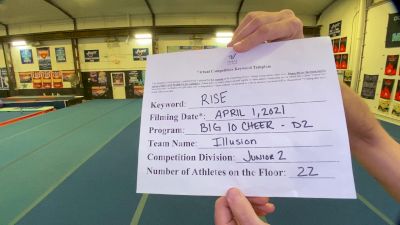 Big 10 Cheer - Illusion [L2 Junior - D2 - Small] 2021 The Regional Summit Virtual Championships