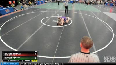 Zachary Pittman&nbsp;&nbsp;over&nbsp;Korgen Tegeder