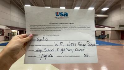 W. F. West High School [High School - Fight Song - Cheer] 2023 USA Virtual Spirit Regional II