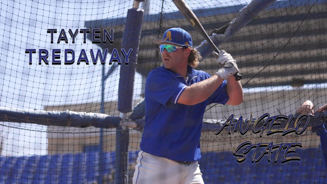 Tayten Tredaway Leads By Example For Angelo State Baseball