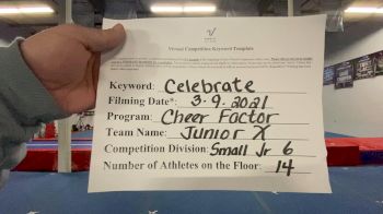 Cheer Factor - JUNIOR X [L6 Junior] 2021 Spirit Festival Virtual Nationals