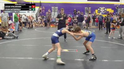 80 lbs Cons. Semi - Lucan Stellwagen, Eastside Youth Wrestling vs Colin Satterfield, Eastside Youth Wrestling