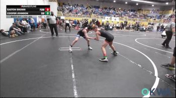 100 lbs Final - Easton Brown, Ponca City Wildcat Wrestling vs Cooper Johnson, Raw Wrestling Club