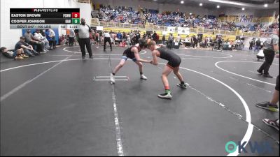 100 lbs Final - Easton Brown, Ponca City Wildcat Wrestling vs Cooper Johnson, Raw Wrestling Club