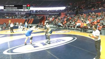 1A 285 lbs Cons. Round 1 - Jack Amann, Freeburg vs Charles Harris, Chicago (Sullivan)