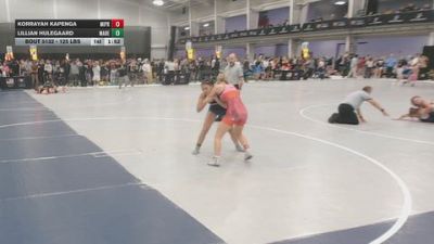 125 lbs Champ. Rd Of 64 - Korrayah Kapenga, Michigan Premier vs Lillian Hulegaard, Mat Demon